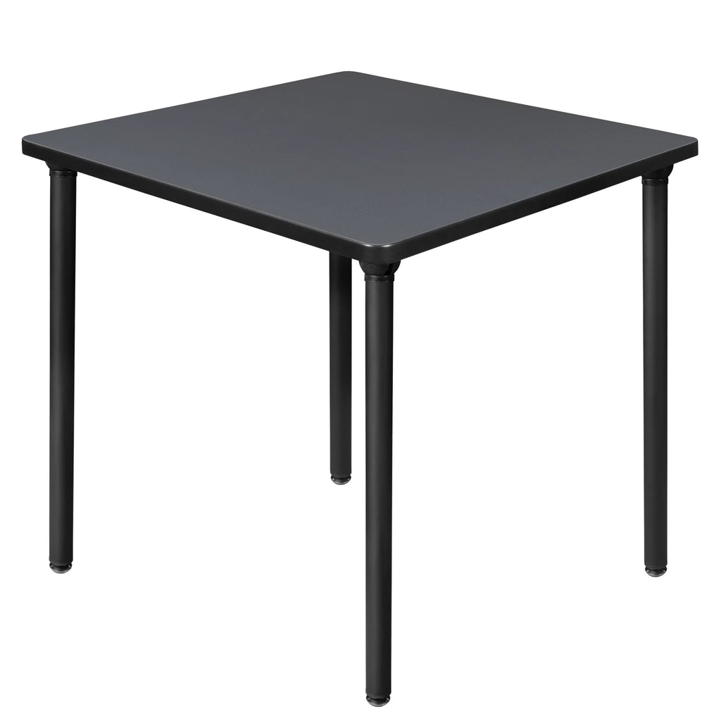30" Square Folding Breakroom Table Grey Black M66913