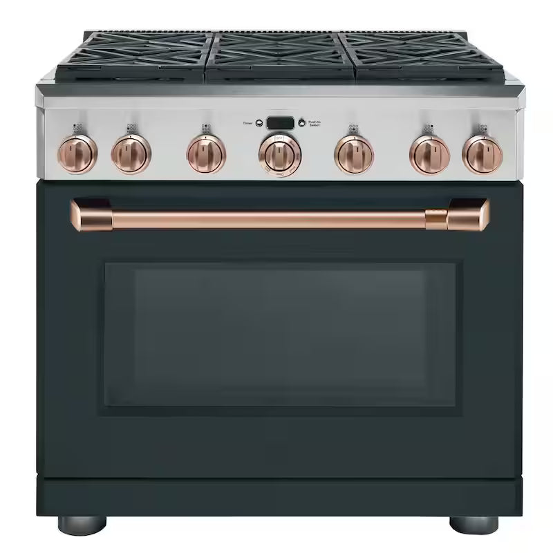 Brushed Copper Gas Range Handle and Knob Kit R53355