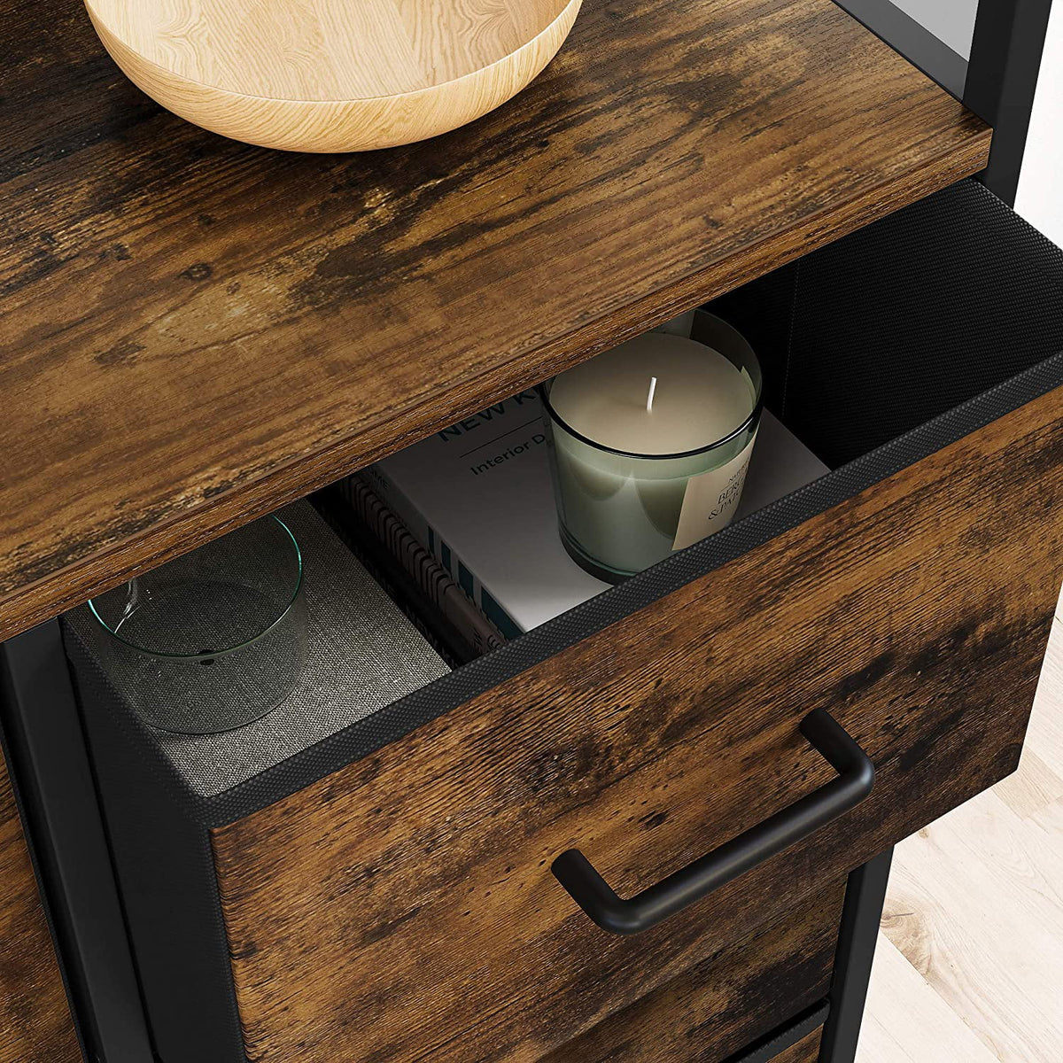 8 Fabric Storage Drawer Dresser with Metal Frame A3032