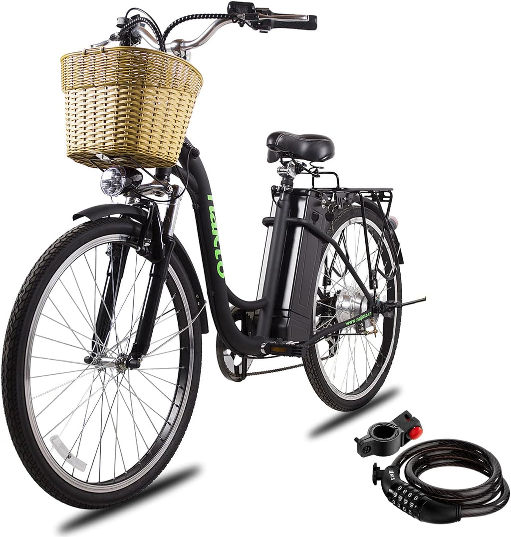 26'' Electric Bike 250W/350W Brushless Motor 10.5Ah Removable Lithium Battery Y84641
