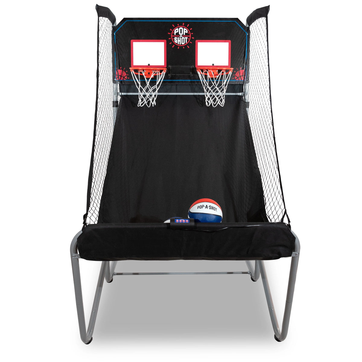 Black Foldable Basketball Arcade Game with 7 Basketballs Z13836