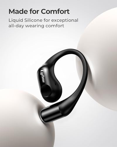 Open Ear Wireless Earbuds with 4-Mic Clear Call, 30H Playtime F64241
