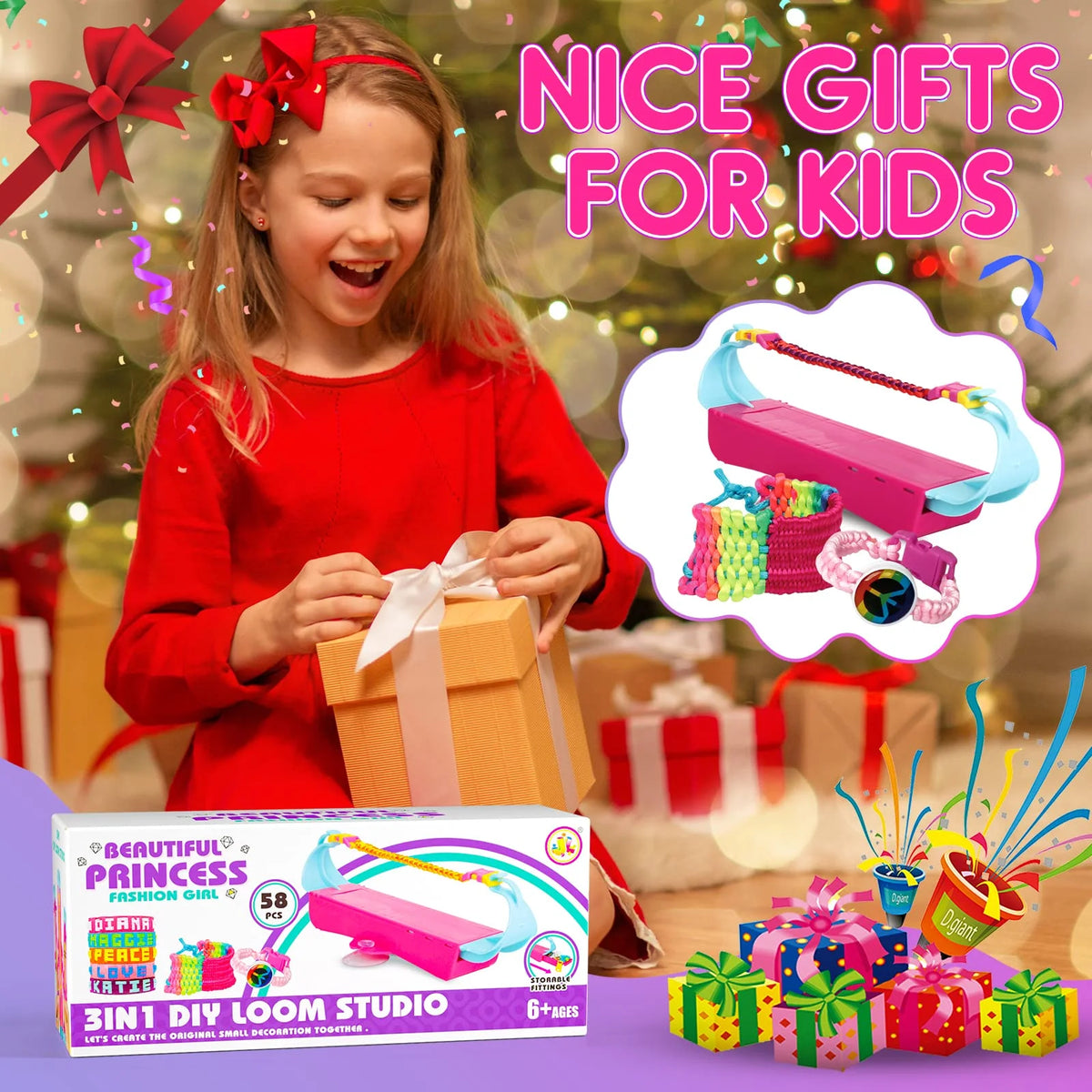 Friendship Bracelet Making Kits Jewellery Sewing Craft Set H594593