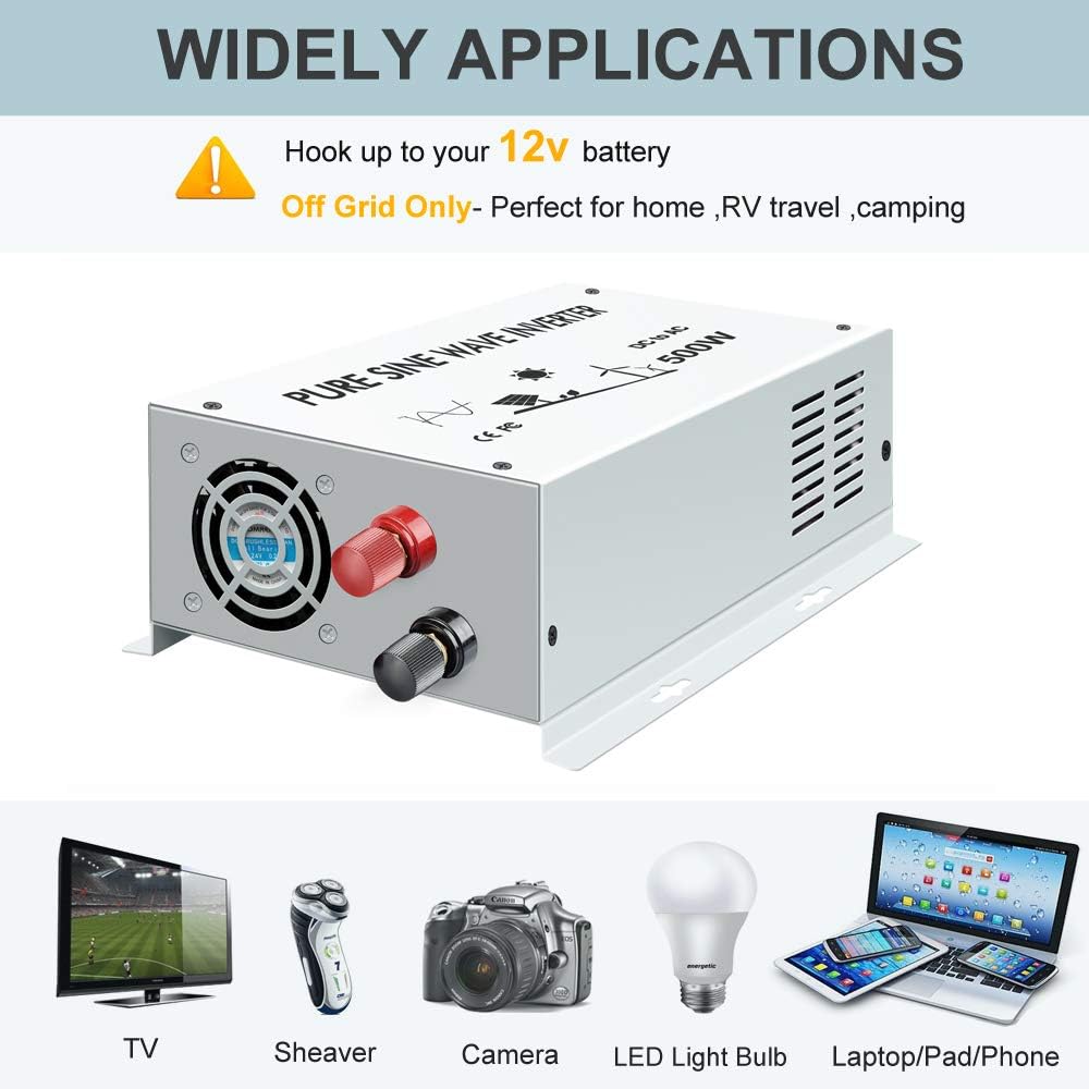 500W 12V Pure Sine Wave Car Power Inverter G279