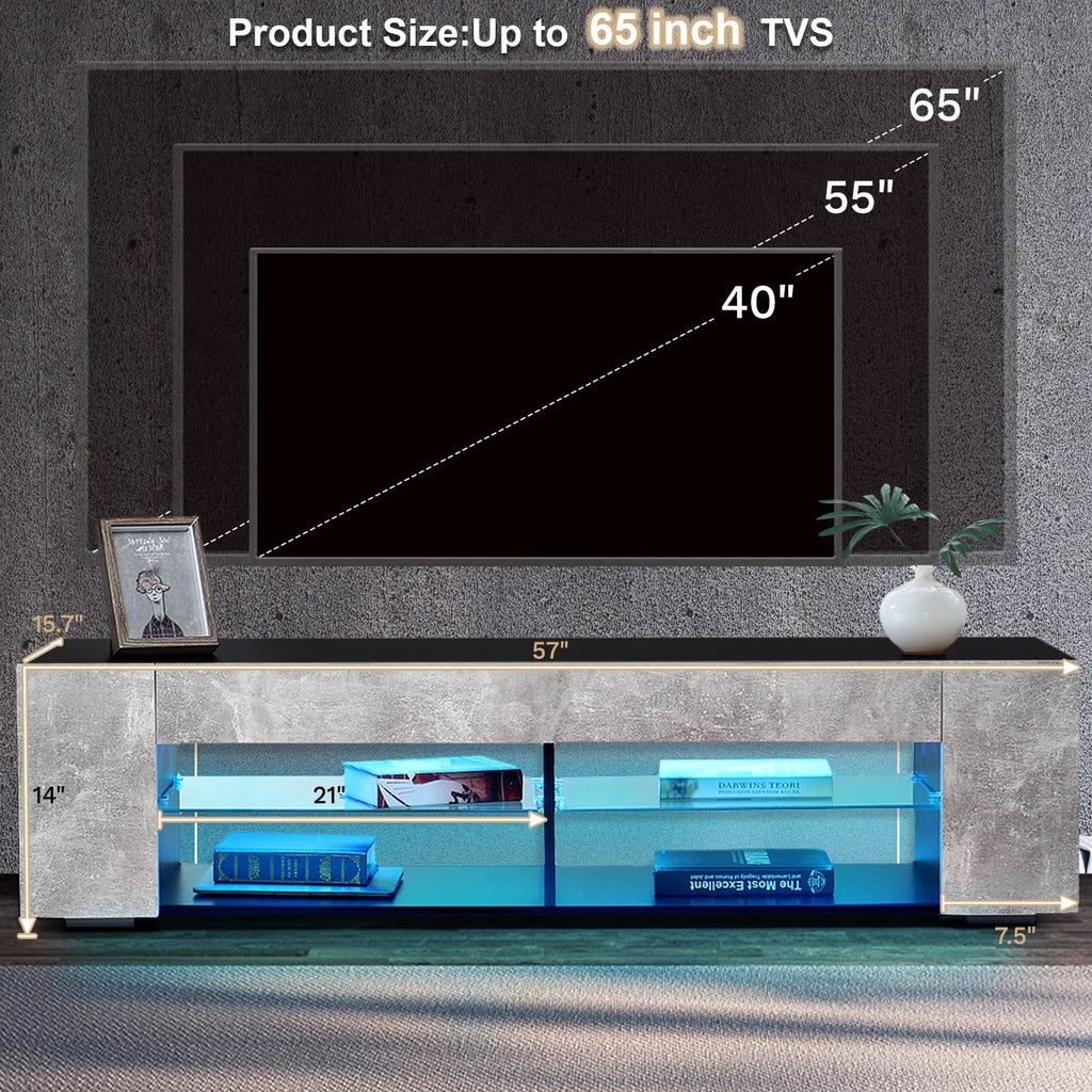 65 inch TV Stand with LED Lights V580978