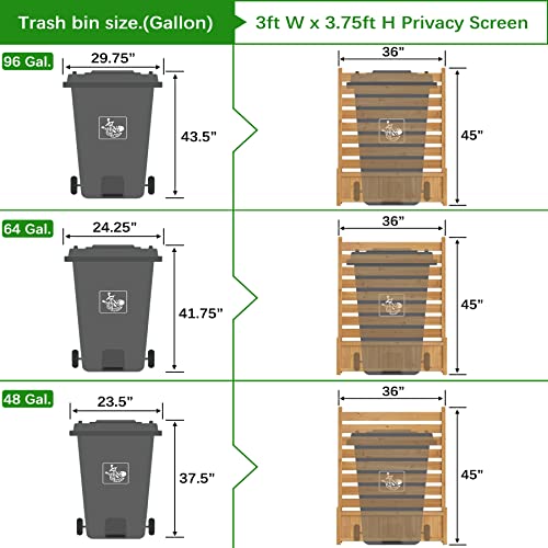 Wood Air Conditioner Fence with Planter Box I1557