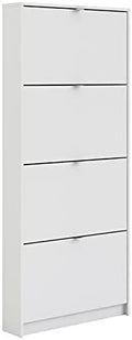 4 Drawer White Shoe Cabinet T970
