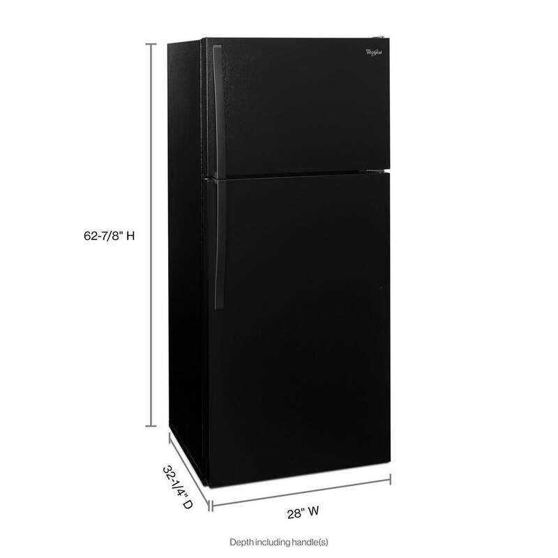 Black Top Freezer Refrigerator I3773