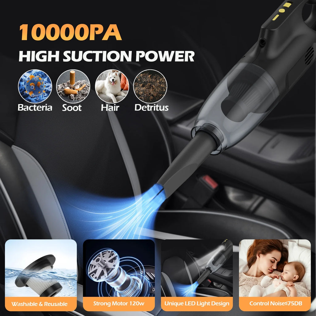 Car Vacuum Cleaner 10KPA Wet and Dry J68222
