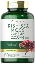 Irish Sea Moss Capsules 2250mg 150 Count with Bladderwrack & Burdock Root G629325