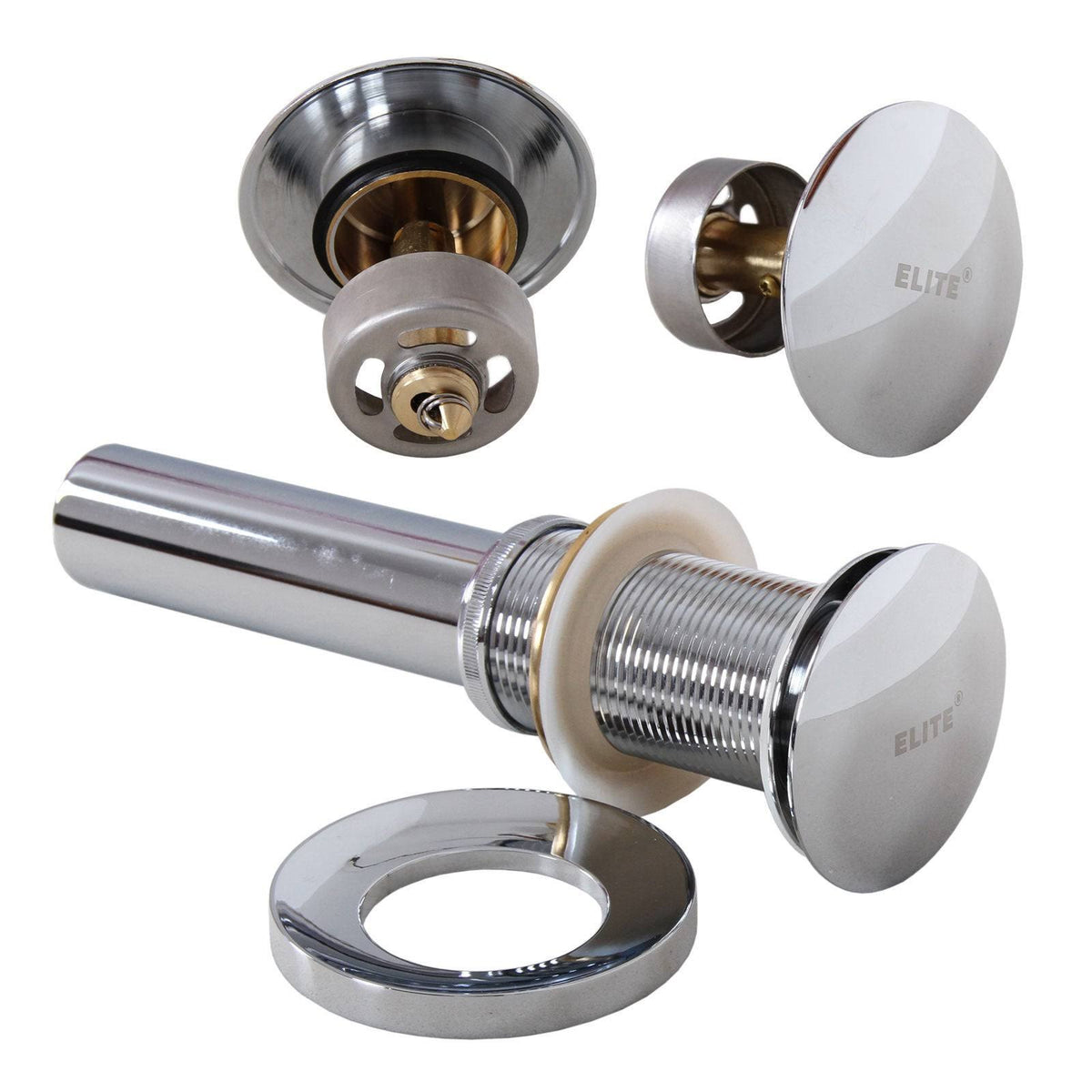 Tempered Glass Bathroom Vessel Sink & Brushed Nickel Faucet Combo W695