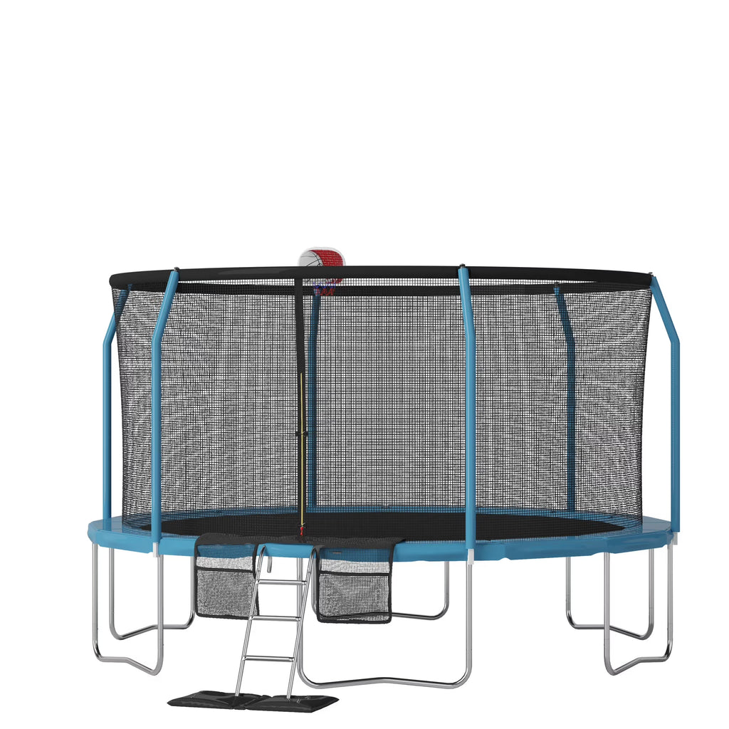 14ft Blue Backyard Trampoline C38877
