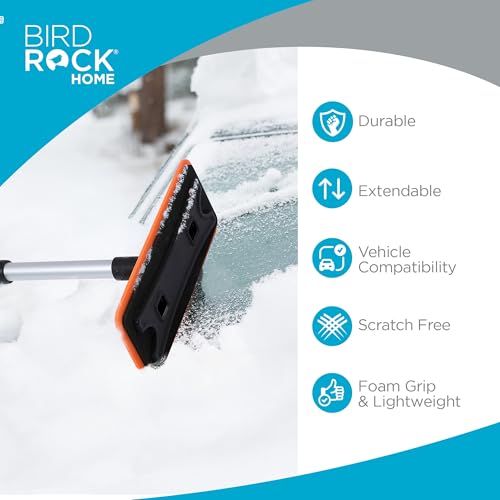 55" Extendable Snow Brush with Detachable Scraper T3427