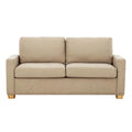 Beige Convertible Full Sleeper Sofa with USB Port T82672