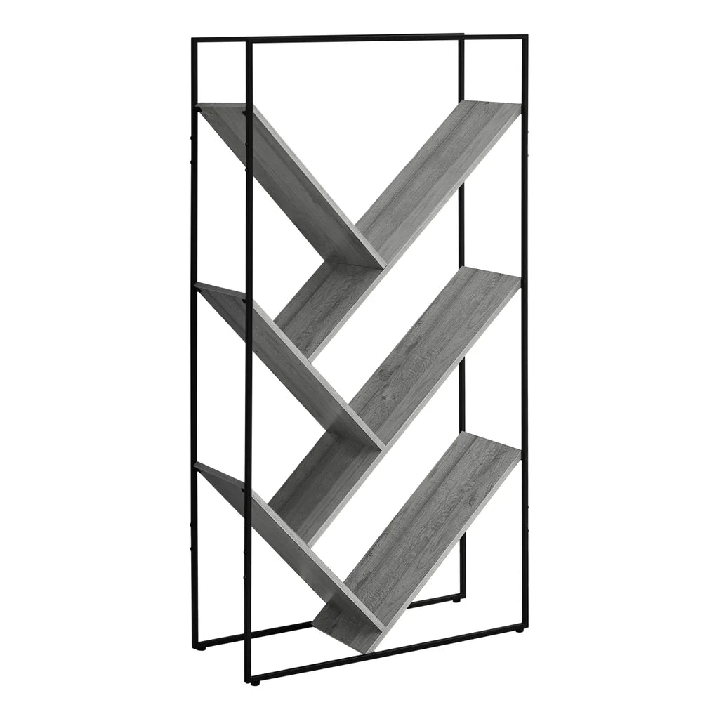 Grey Laminate 3 Tier Bookshelf O561