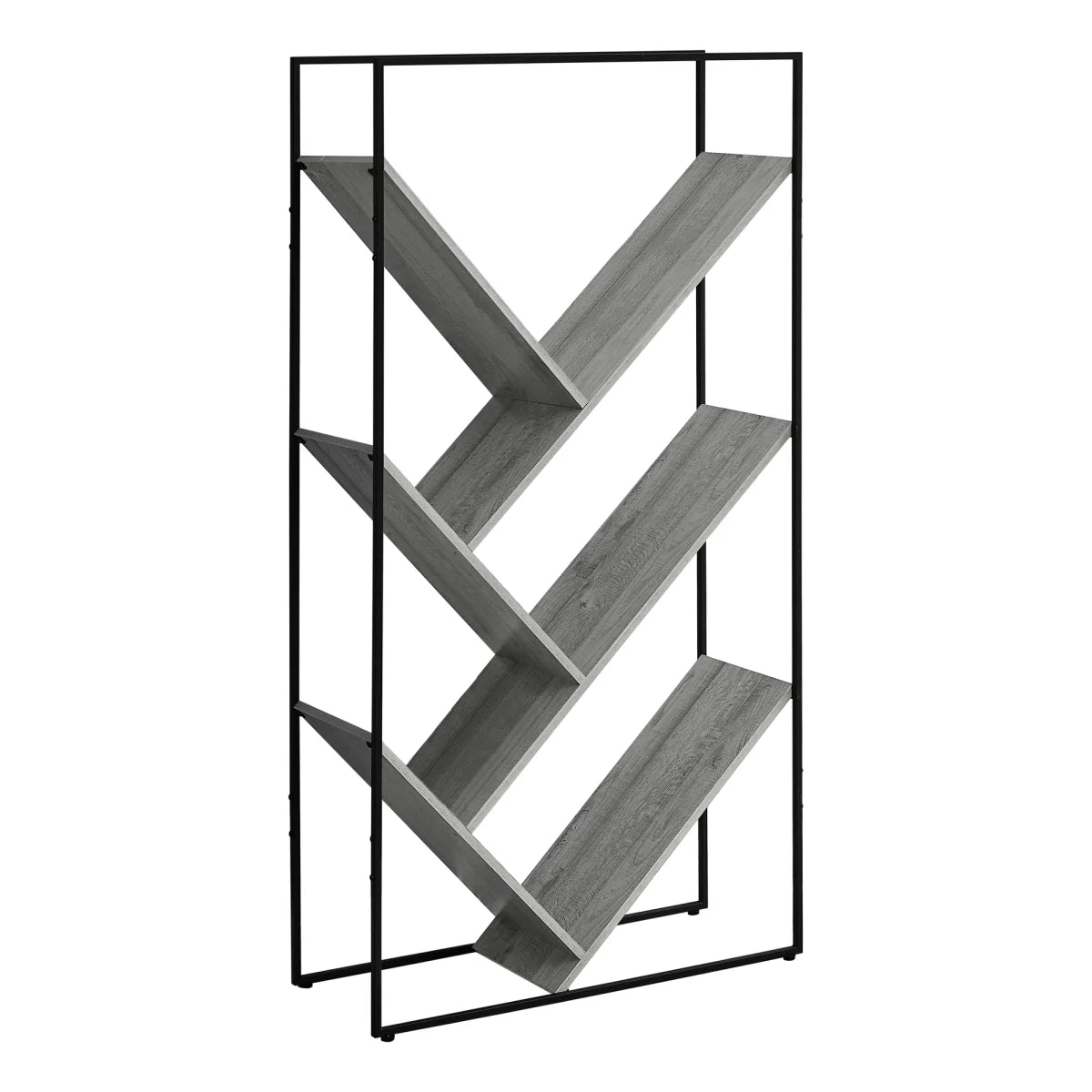 Grey Laminate 3 Tier Bookshelf O561