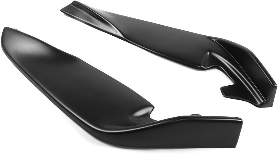 Front Bumper Lip Matte Black PP 2 Pieces L534