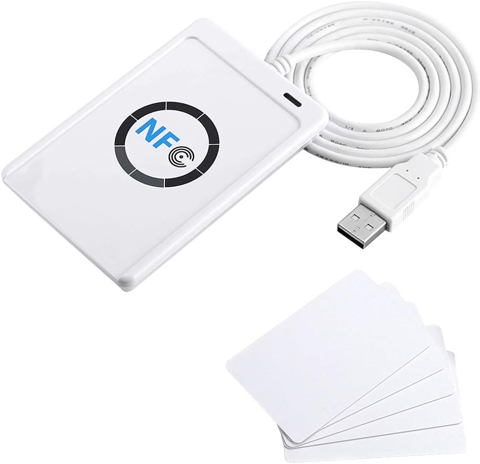 NFC RFID Contactless Smart Card Reader Writer with USB and 5X IC Card M784865