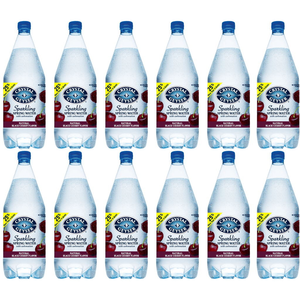 Black Cherry Sparkling Spring Water 12 Pack 42 oz Bottles H93976