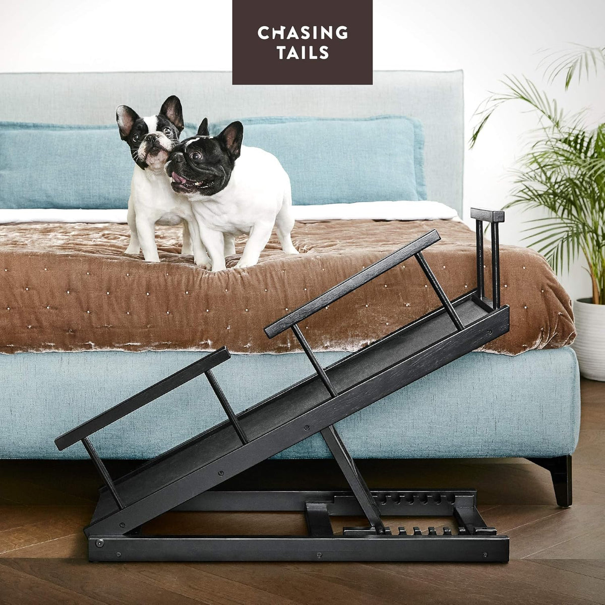 Dog Ramp with Side Rails, Adjustable Height 10 to 20 Inches Z3567
