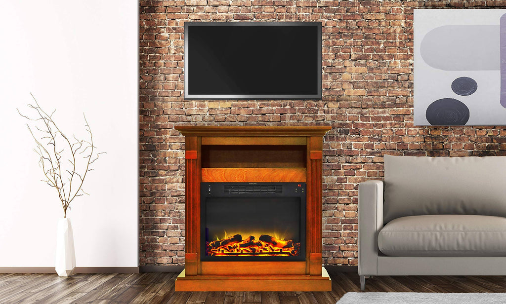 34 in. Electric Fireplace and Mantel C47762
