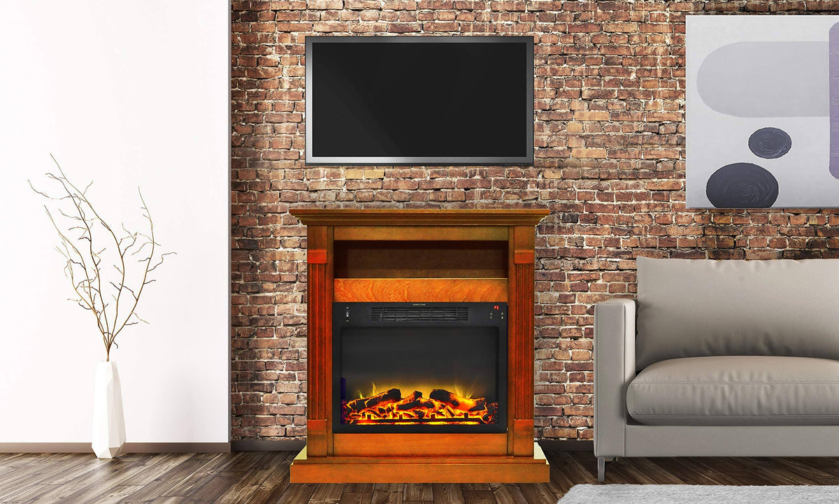 34 in. Electric Fireplace and Mantel C47762