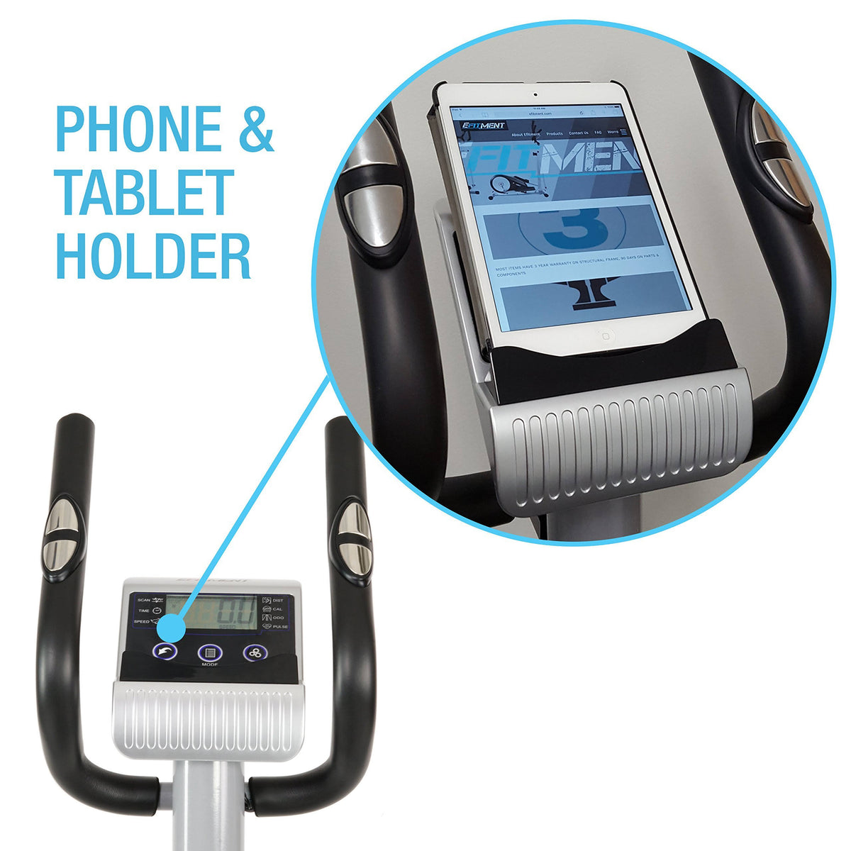 Magnetic Elliptical Machine Trainer with LCD Monitor H130