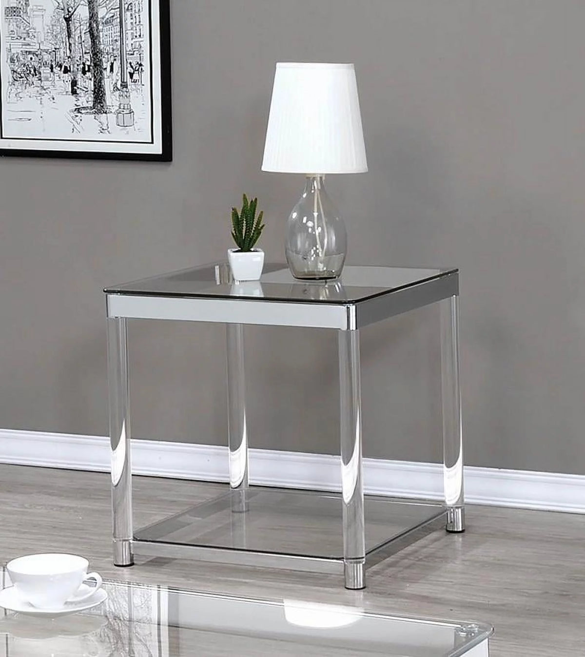Glass Top End Table P47743