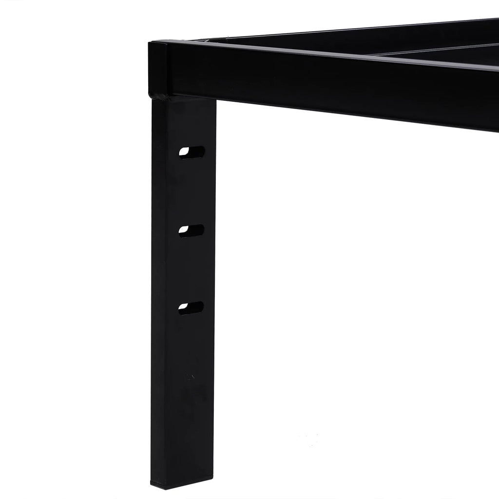 Twin Size Black Metal Platform Bed Q68609