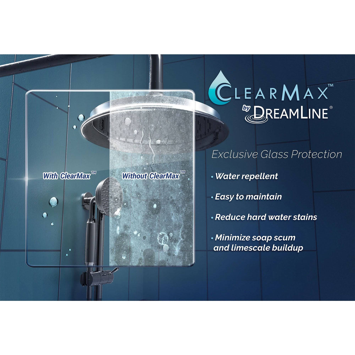 Chrome Frameless Hinged Shower Door G23288