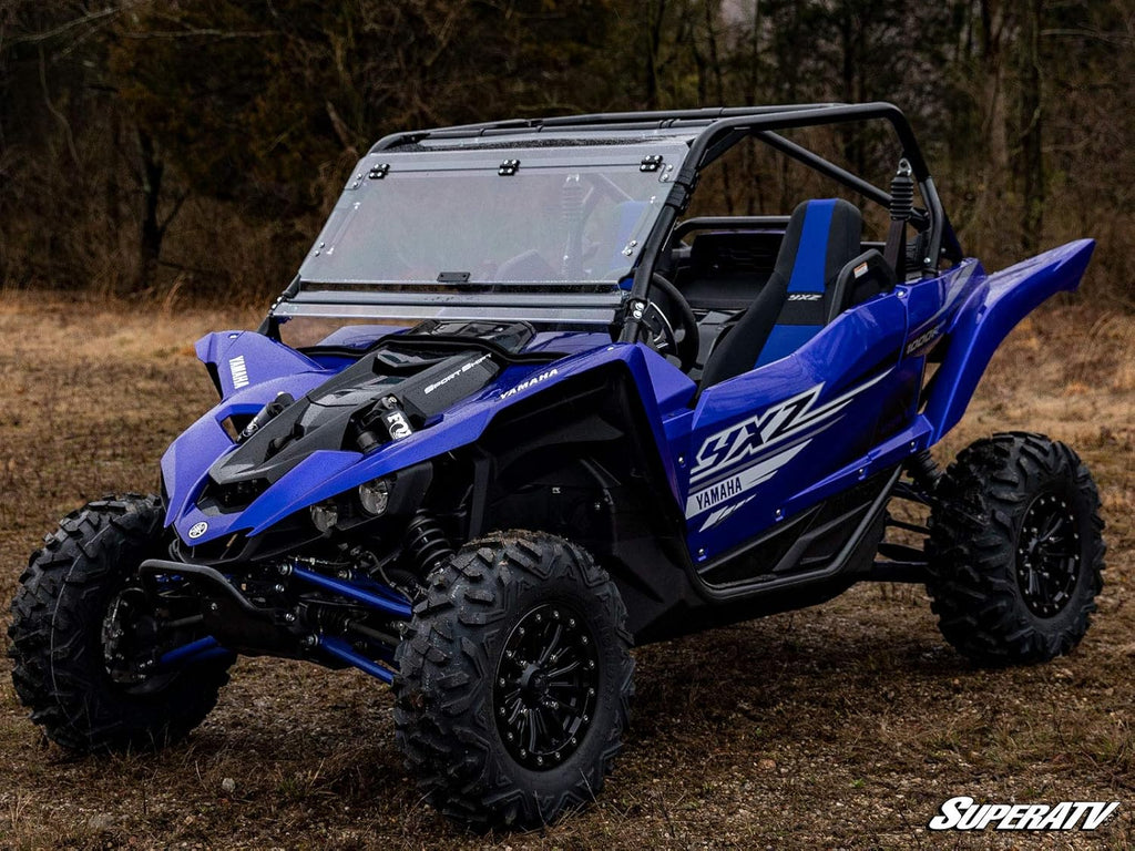 Flip Windshield for Yamaha YXZ, 1/4” Clear Scratch Resistant Polycarbonate T17501