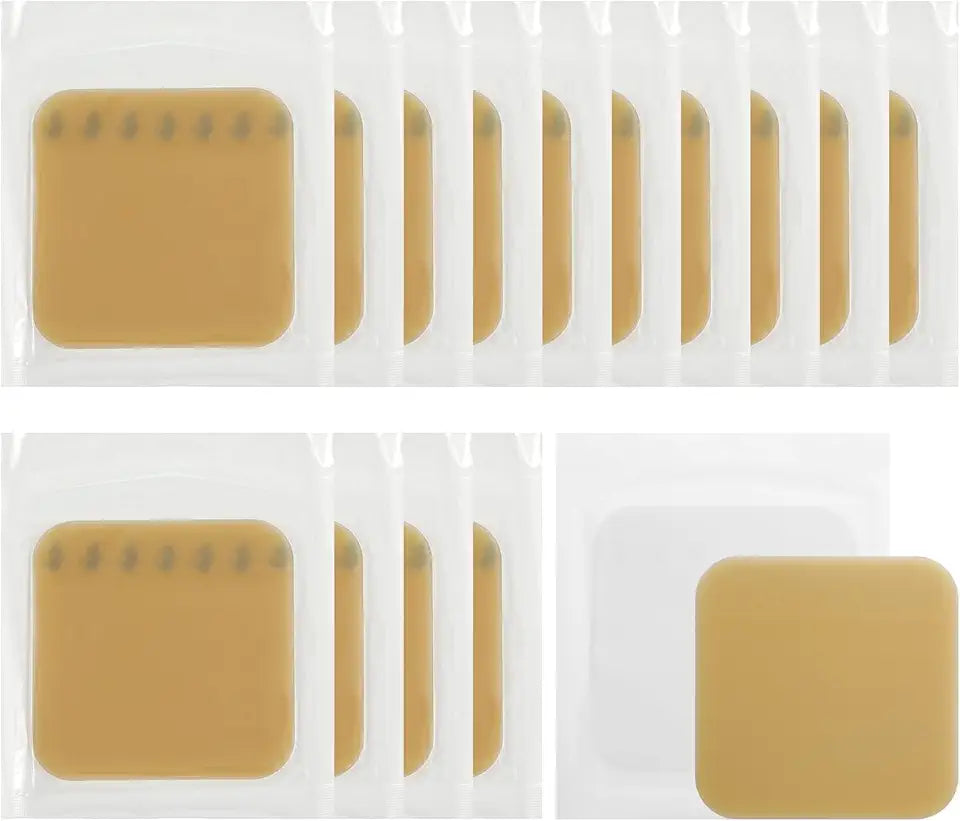 20 Pcs 4 x 4" Ostomy Skin Barrier Strips E496540