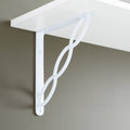 White Powder Coat Cast Iron Shelf Bracket W312