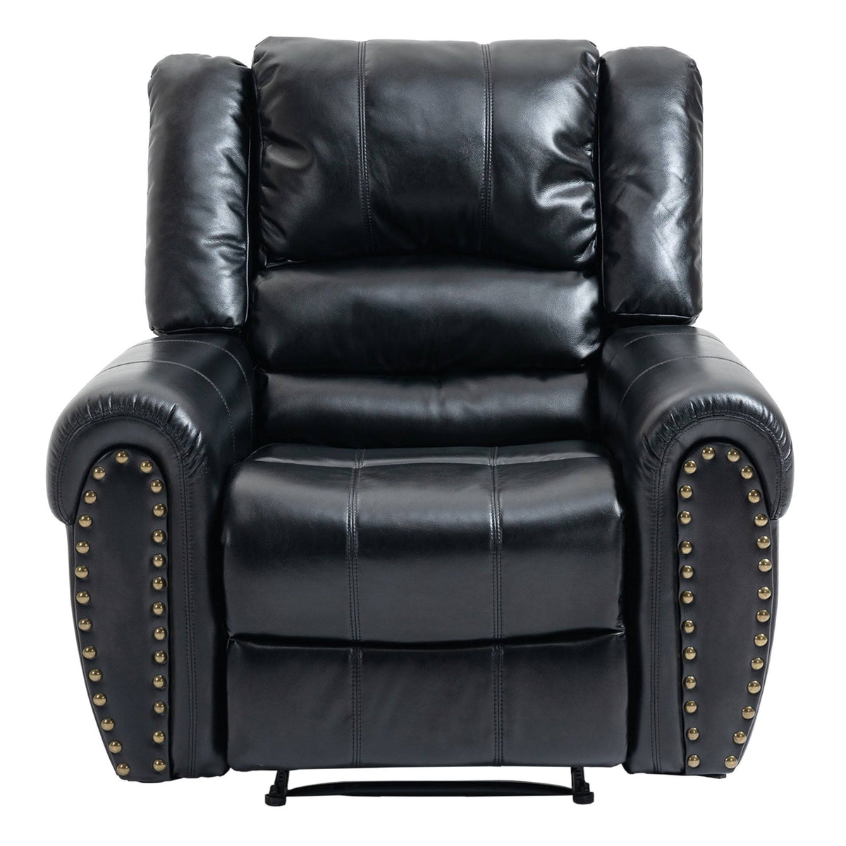 Black Microfiber Manual Standard Recliner N130483