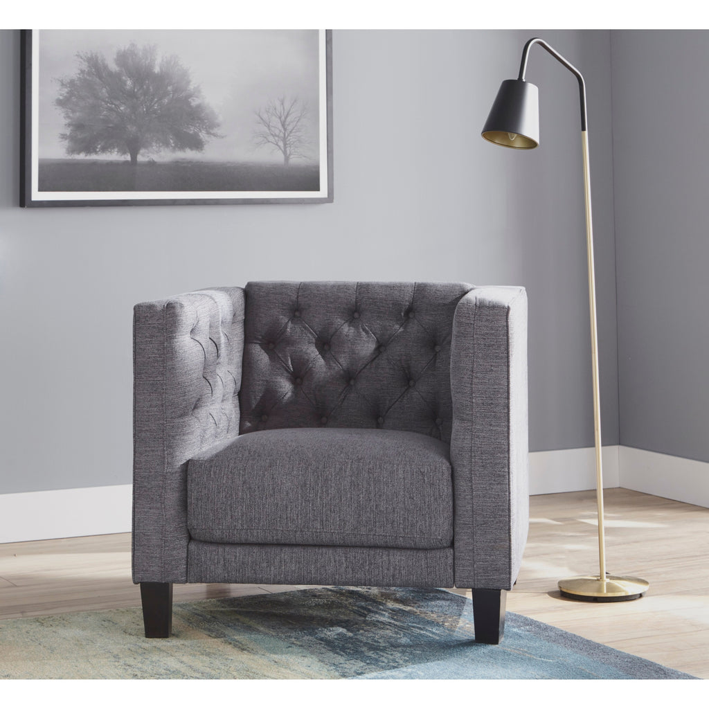 Modern Chesterfield Back Accent Chair Velvet M6324