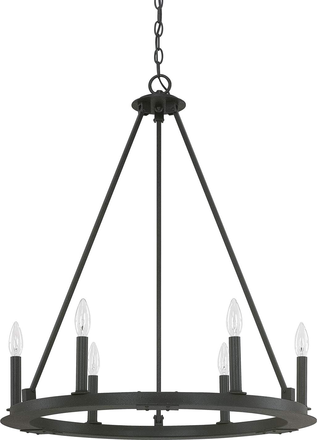 6-Light Candle Chandelier W1334