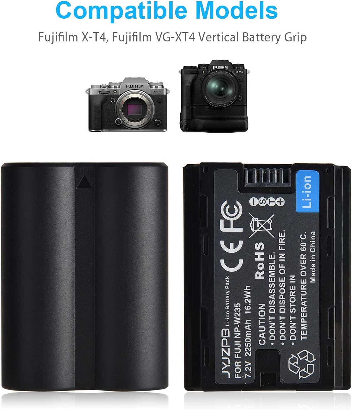 2-Pack Rechargeable Li-Ion Camera Batteries with Charger L637503