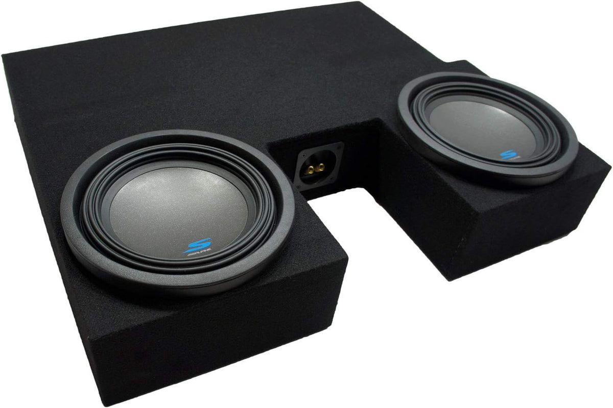 Compatible with Toyota Tundra Double Cab Truck Dual 10 Sub Box Enclosure C279896