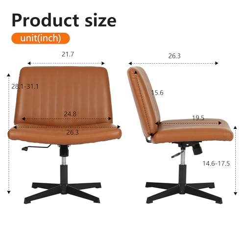 Armless Cross Legged Office Desk Chair X858976