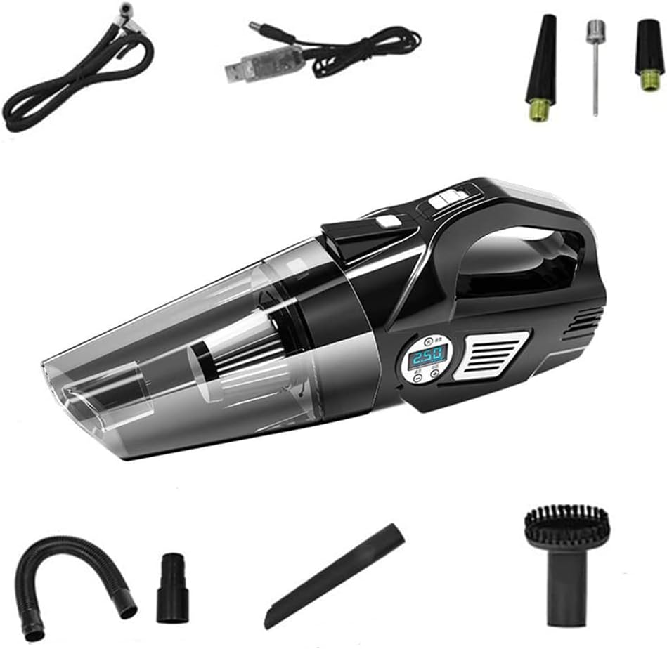 4in1 Handheld Vacuum Cleaner Cordless, Wet Dry Handheld Vacuums Black O403