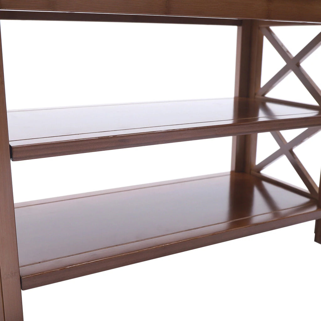 3-Tier Bamboo Shoe Rack Bench T630088