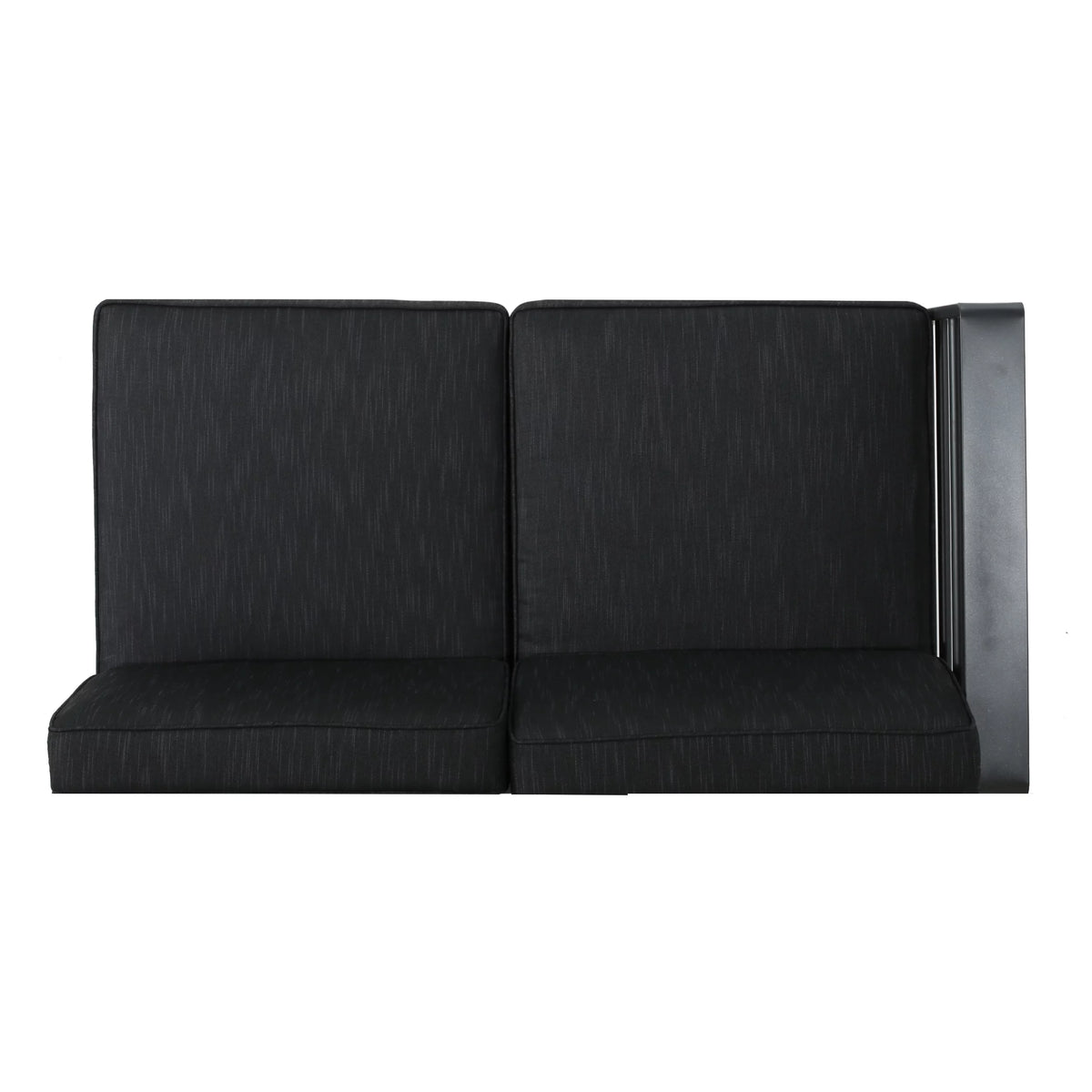 5 Piece Aluminum V-Shape Sectional Sofa Set with Cushions, Grey S549