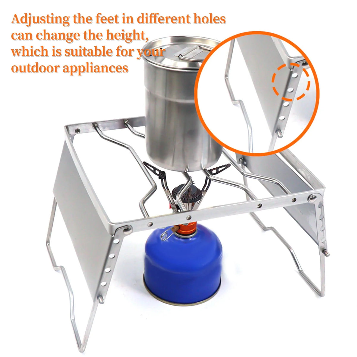 Folding Portable Stainless Steel Charcoal Barbecue Grill U968120