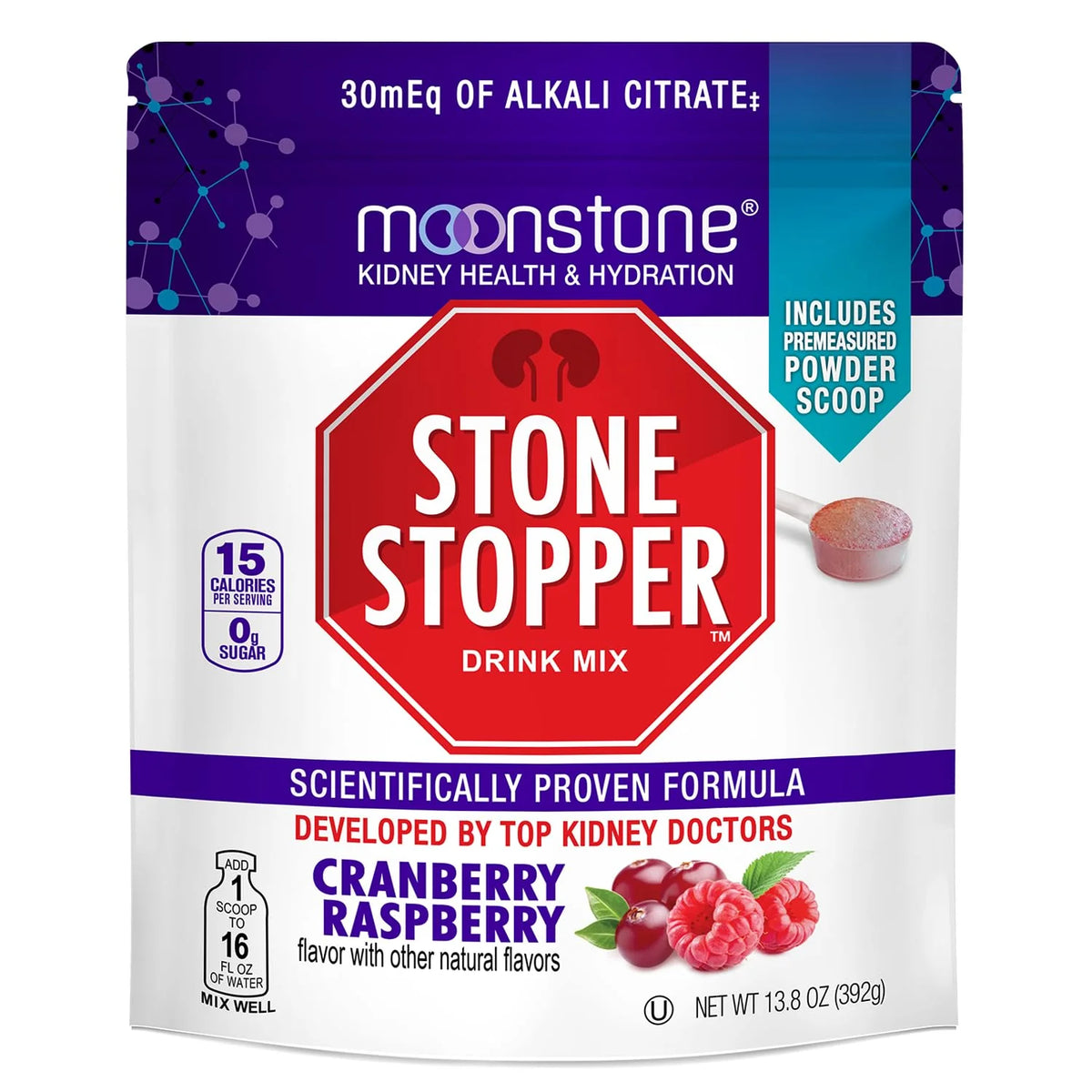 Cranberry Raspberry Kidney Support Drink Mix 30 Day Supply V83295