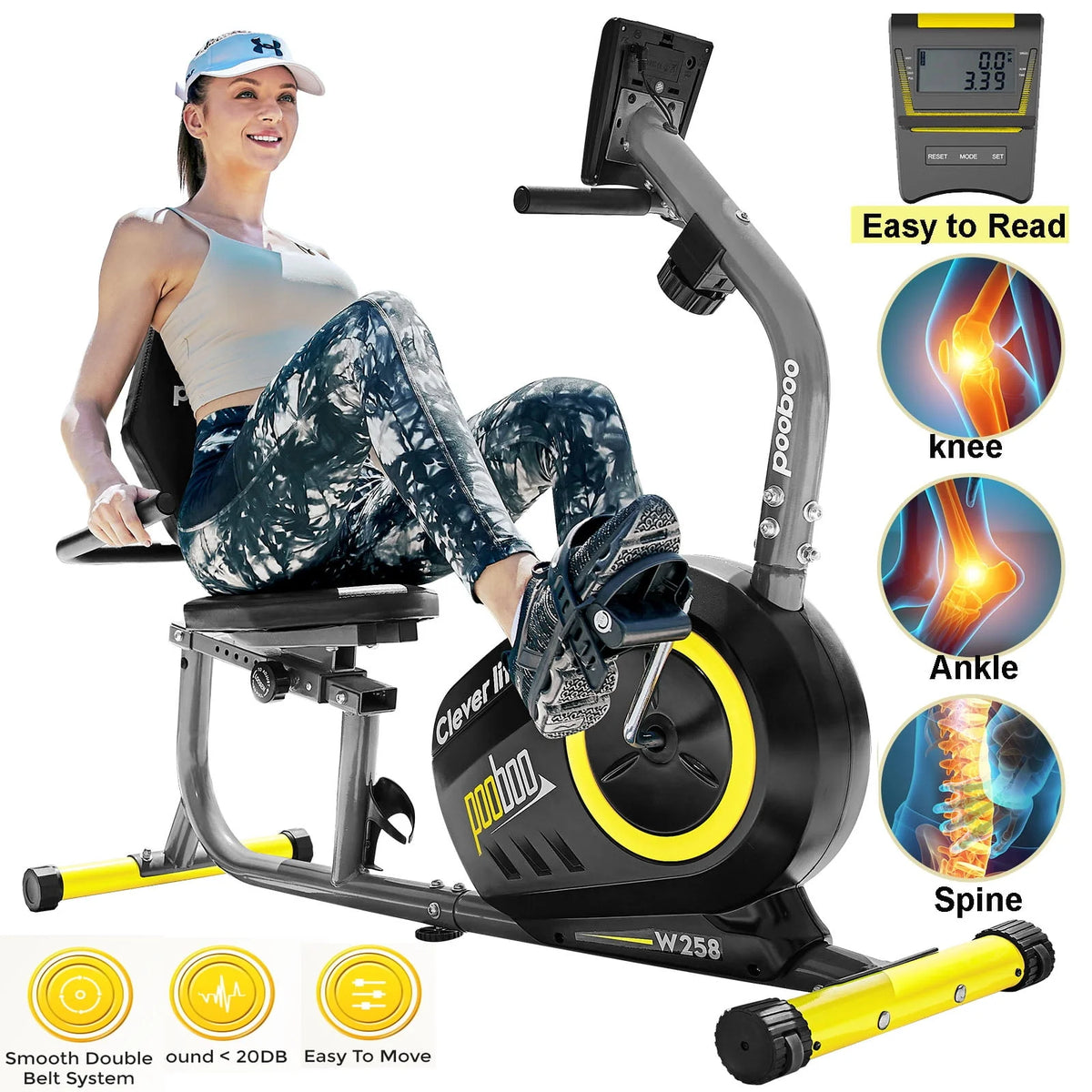 Recumbent Stationary Bike Magnetic Resistance E962184