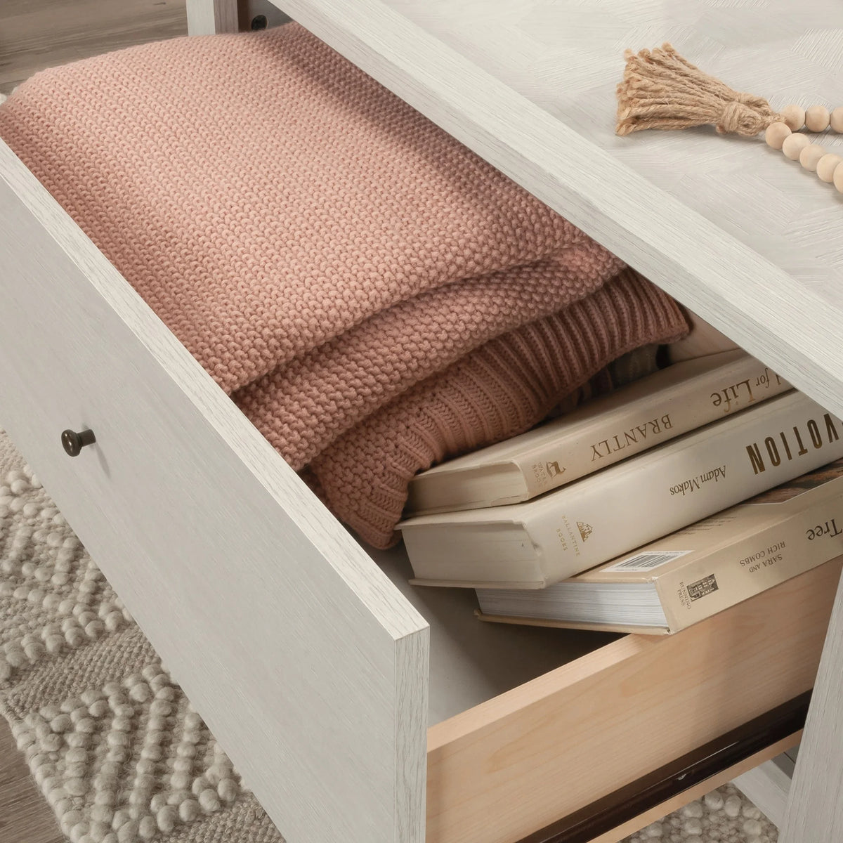 Engineered Wood and Metal Coffee Table Y218160