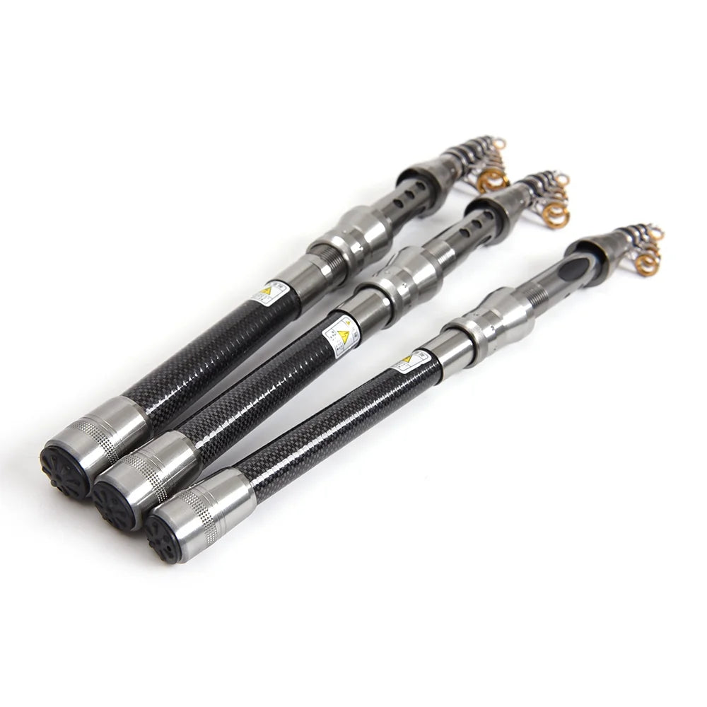 Telescopic Fishing Rod and Reel Combo Full Kit with 100M Fishing Line Lures Hooks Jig Head and Carrier Bag Case X1516