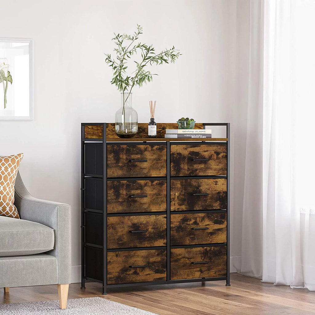 8 Fabric Storage Drawer Dresser with Metal Frame A3032