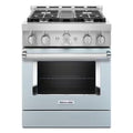 4.1 cu. ft. Smart Gas Range with Self-Cleaning and True Convection in Misty Blue W6333