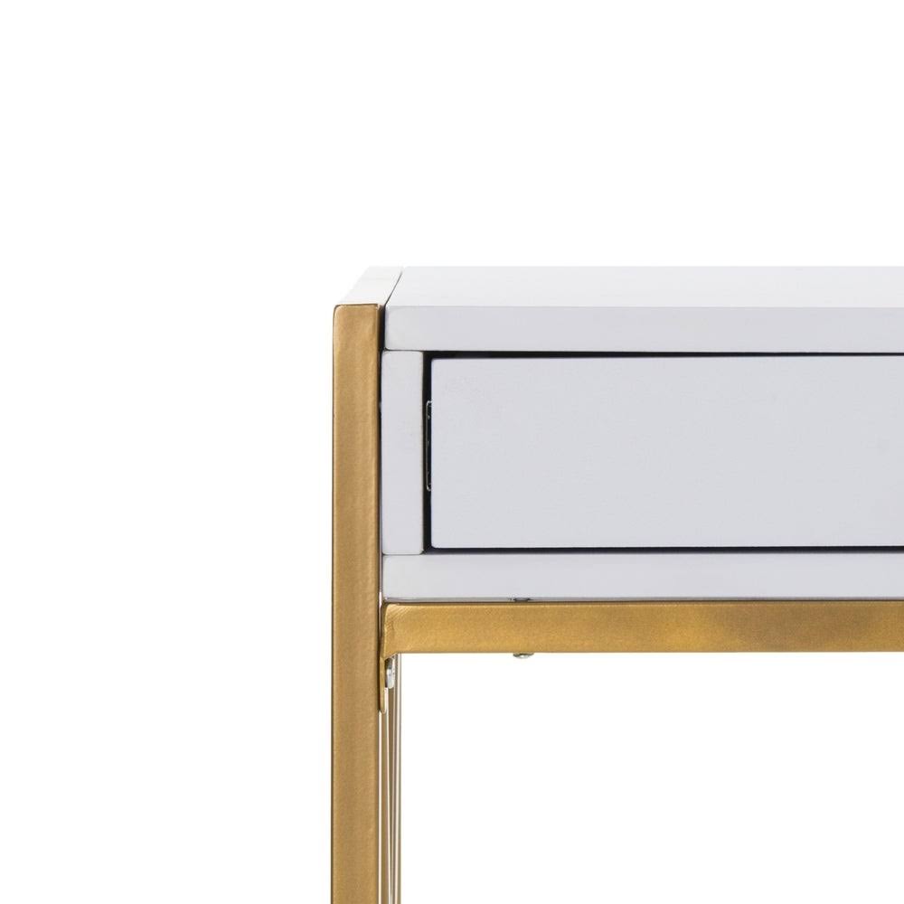 White 1 Drawer Desk E487